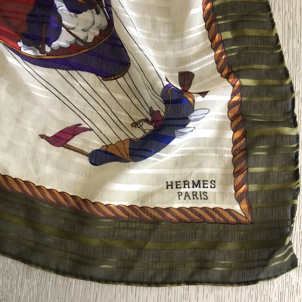 Hermès vintage Paris Balloon Print Silk Scarf - Picture 2 of 7